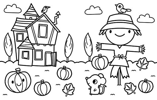 My Busy Halloween Coloring Book (My Busy Coloring) WoodArtSupply