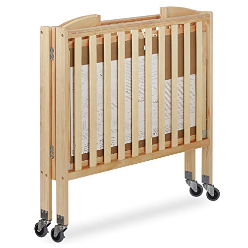 Dream On Me 3-in-1 Folding Portable Crib, Natural, Large Dream On Me