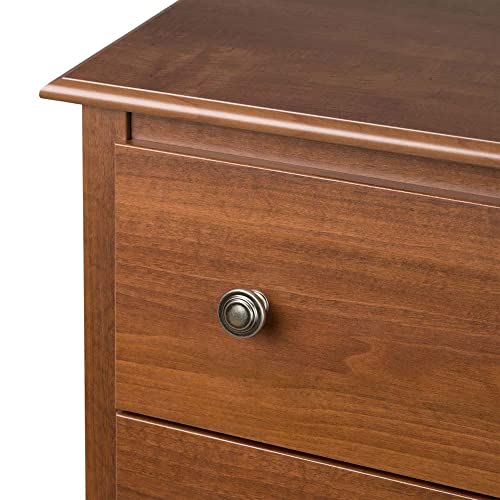 Prepac Sonoma Bedroom Furniture: Cherry Double Dresser for Bedroom, 6-Drawer Wide Chest of Drawers, Traditional Bedroom Dresser, CDC-6330-V, 59"W x Prepac