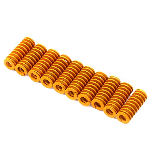 FYSETC 3D Printer Ender 3 Springs, 8mm OD 20mm Length Compression Mould Die Springs Light Load for Crealty Ender 3 S1/3 Pro/3 V2/3 Max, Ender 3 Neo/Ender 3 V2 Neo Hot Bed Leveling-Pack of 10 FYSETC
