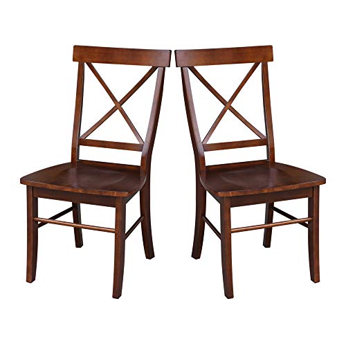 International Concepts X-Back Chair, Espresso IC International Concepts