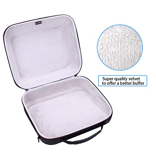 LTGEM Case Compatible with Cricut EasyPress 2/3 Smart Heat Press Machine(12"x10"), Black+Gray L LTGEM