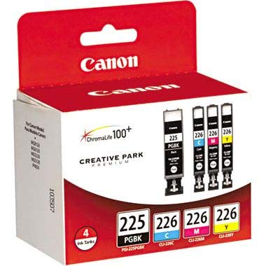 Canon PGI225/CLI226 Color Multi Pack Compatible to iP4820, MG5220, MG5120, MG6120, MG8120, MX882, iX6520, iP4920, MG5320, MG6220, MG8220, MX892 Canon