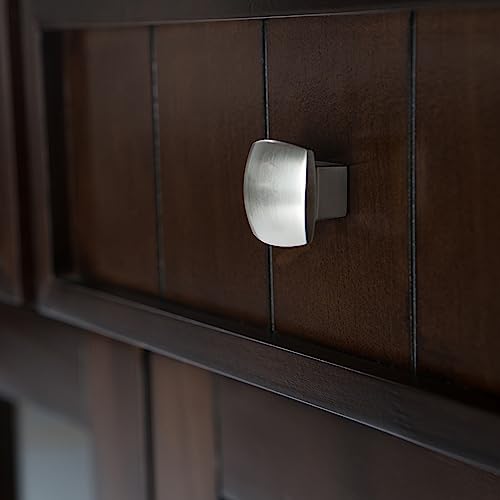 SIMPLIHOME Acadian SOLID WOOD 36 inch Wide Rustic Entryway Hallway Storage Cabinet in Brunette Brown, with 2 Drawers, 2 Doors and 2 Adjustable Shelves SIMPLIHOME