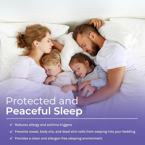 6 Gauge Vinyl Bed Bug Mattress/Box Spring Cover- Waterproof Encasement- Perfect for Bed wetting (Full) Hygea Natural