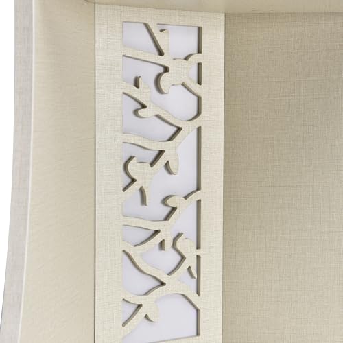 HOMES: Inside + Out Connelly Modern 5 Shelf LED Bookcase, Unique Thin Wood Bookshelf with Storage and Remote, Office Shelving ,Tall Book Shelf for Bedroom, Living Room and Small Spaces, Cream Weave Furniture of America