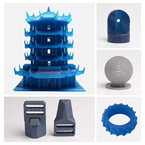 eSUN 405nm LCD 3D Printer Rapid Resin UV Curing Resin ABS-Like Rapid Resin Hard Tough Resin High Impact High Tough Photopolymer Resin for Photon UV Curing LCD 3D Printer, Plastic Bottle, 1000g Black eSUN