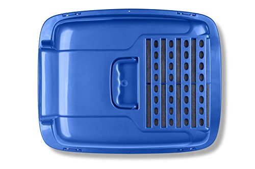Van Ness Pets Odor Control Extra Large, Giant Enclosed Cat Pan with Odor Door, Hooded, Blue, CP7 Van Ness