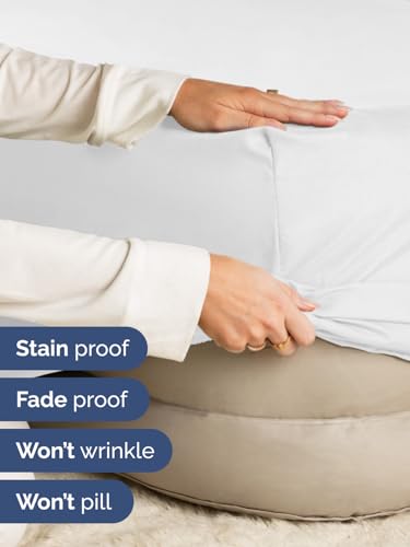 Extra Deep Twin XL Fitted Sheet - Hotel Luxury Single Fitted Sheet Only - Easily Fits 18 inch to 24 inch Mattress - Ultra Soft, Wrinkle & Fade Free w/Extra Deep Pockets - Breathable & Comfy - White CGK Unlimited