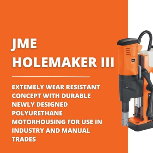 Jancy JME Holemaker III High Powered Endurance Magnetic Base Drill with 2" Maximum Drilling Depth - 3/4" Straight Shank, 1,100 W, 590 RPM 72705961090 Jancy