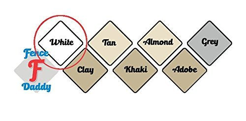 Vinyl Fence Post Repair Kit (Alternative to Replacement Vinyl Fence Panels, Posts, Pickets, Sections, Rails and Parts) White Fence Daddy Kit Fence Daddy