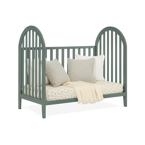Delta Children Milano 4-in-1 Convertible Crib - Greenguard Gold Certified, Grassy Glen Delta Children