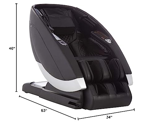 Human Touch Super Novo Zero Gravity Massage Chair - Virtual Therapist w/ Alexa, Cloud Touch Acupressure - 3D & 4D Full Body Massage, Stretch & Deep Tissue for Recovery - 38 Wellness Programs, Black Human Touch