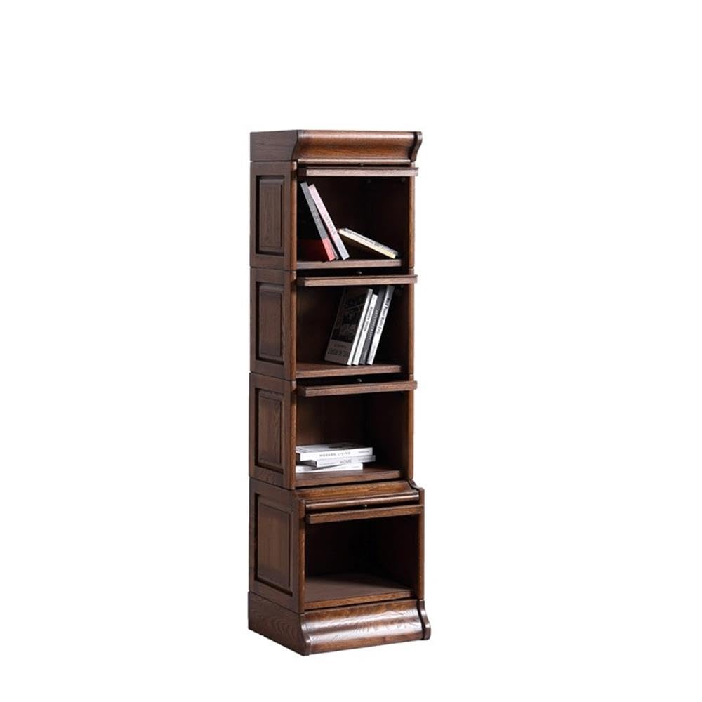 Crafters and Weavers Arts and Crafts Wood Barrister Bookcase in Solid Walnut Crafters and Weavers
