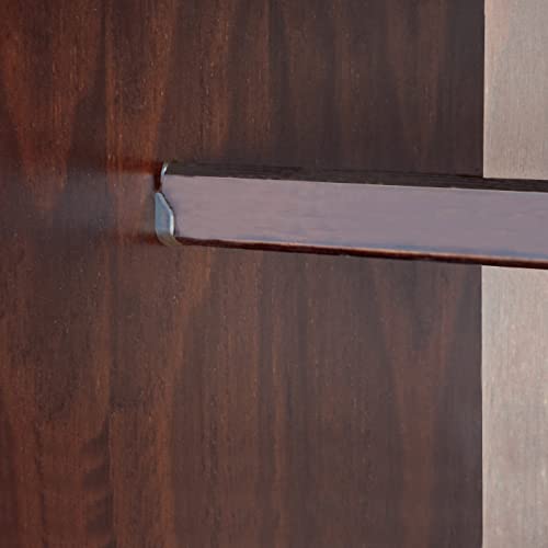 Palace Imports 100% Solid Wood Metro 2-Door Wardrobe Armoire w/Raised Panel Doors, Java, 37.75" w x 72" h x 20.75" d, Renewable Eco-Friendly Wood, Made in Brazil Palace Imports