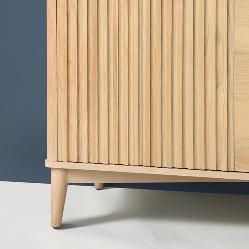 OVE Decors Indy 60 in. Undermount Double Sink Bathroom Vanity with White Engineered Marble Top, Rustic Ash OVE Decors