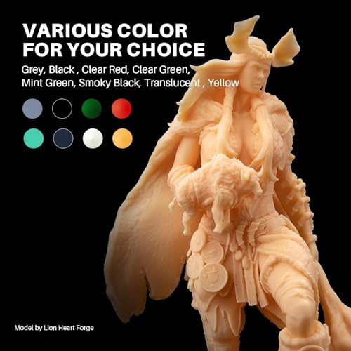 ELEGOO ABS-Like 3D Printer Resin 3.0, 405nm UV-Curing Photopolymer Resin for Mars Saturn Jupiter MSLA DLP LCD 3D Printing with Strength and Toughness, High Precision, Low Viscosity, Grey 2000g ELEGOO