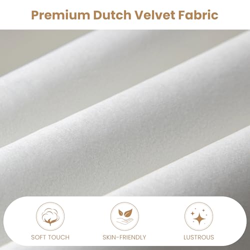 SHA CERLIN Full Size Bed Frame, Velvet Upholstered Platform Bed, Vertical Channel Tufted Adjustable Headboard, Low Profile Bed Frame, No Box Spring Needed, Easy Assembly, White SHA CERLIN