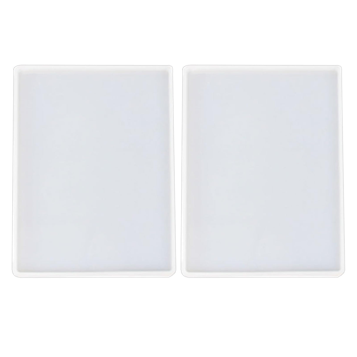 2pcs 7x5 inch Resin Tray Molds, Rectangle Silicone Molds, Flat Concrete Molds Resin Epoxy Silicone Board Molds for Resin Epoxy DIY SXYYDSG