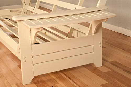 Kodiak Furniture Futon Set, Full, White Kodiak Furniture