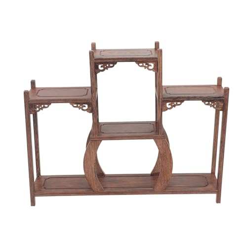 Cabilock Home Decor Home Decor Stand Coffee Table Desk Wooden Display Rack Wooden Display Base Oriental Plant Holder Curio Stand Curio Storage Rack Cabilock