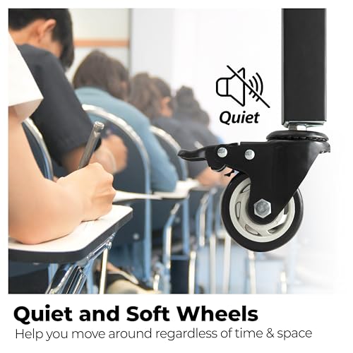 HOMEDANT House 5-Tier Metal Boltless Rolling Cart Shelf Rack Casters Heavy Duty Laminated Wheel Shelving Unit Adjustable Storage Shelves Organizer Kitchen Garage 36.2" W x 16.5" D x 69.5" H 1Pack HOMEDANT