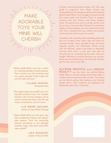 Mama Made Minis Knotted Loveys: 16 Heirloom Amigurumi Crochet Patterns WoodArtSupply