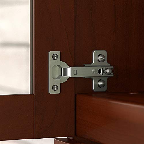 Bush Furniture Somerset 60W Desk Hutch with Shelves and Cabinets in Hansen Cherry Bush Business Furniture