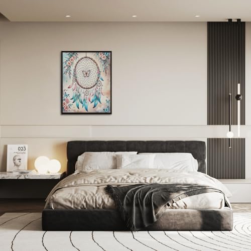 Dream Catcher Diamond Art Painting Kits for Adults, Full Drill Diamond Dots Paintings for Beginners, 5D Full Round Drill Paint with Diamonds Pictures Gem Art Painting Kits Home Decor 12x12 in WoodArtSupply