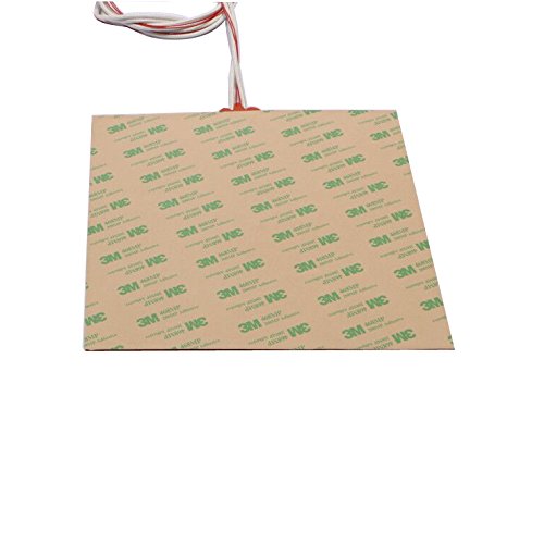 USA Import Material 200X200mm 500W 110V Cube Flexible Silicone Heater Compatible with Voron V2.4 3D Printer Prusa i3 RepRap 3D Printer Heated bed (110V) POLISI