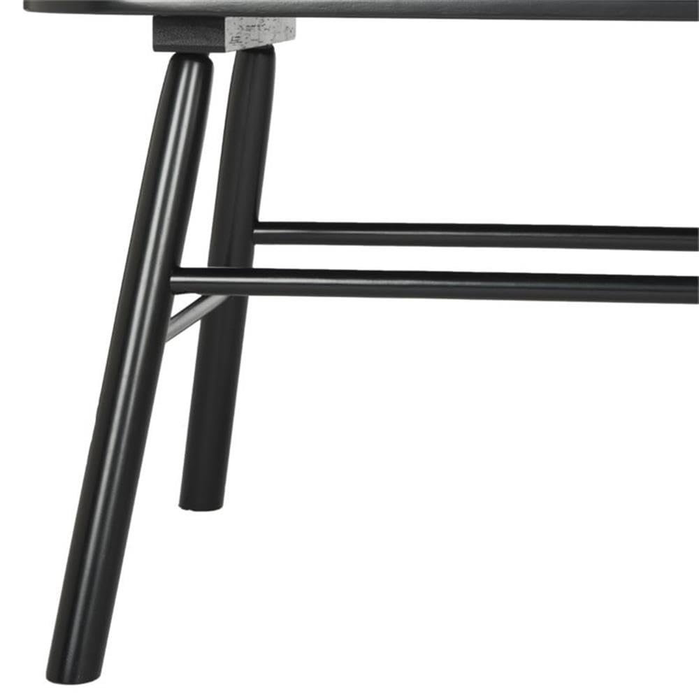 Safavieh American Homes Collection Addison Spindle Back Settee, 0, Black Safavieh