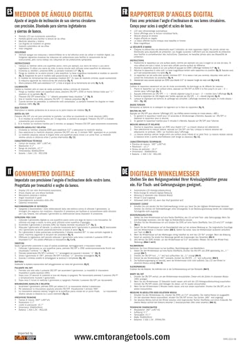 CMT DAG-001 Digital Angle Gauge CMT