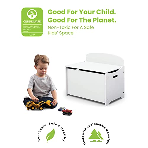 Delta Children MySize Deluxe Toy Box - Greenguard Gold Certified, Bianca White Delta Children