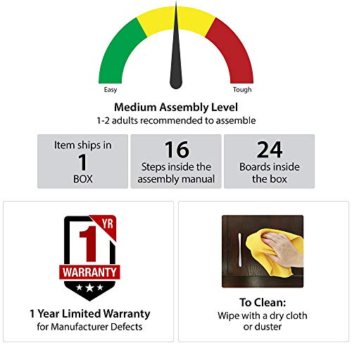 Ameriwood Home Farmington Electric Fireplace Console for TVs up to 60", Rustic Ameriwood Home