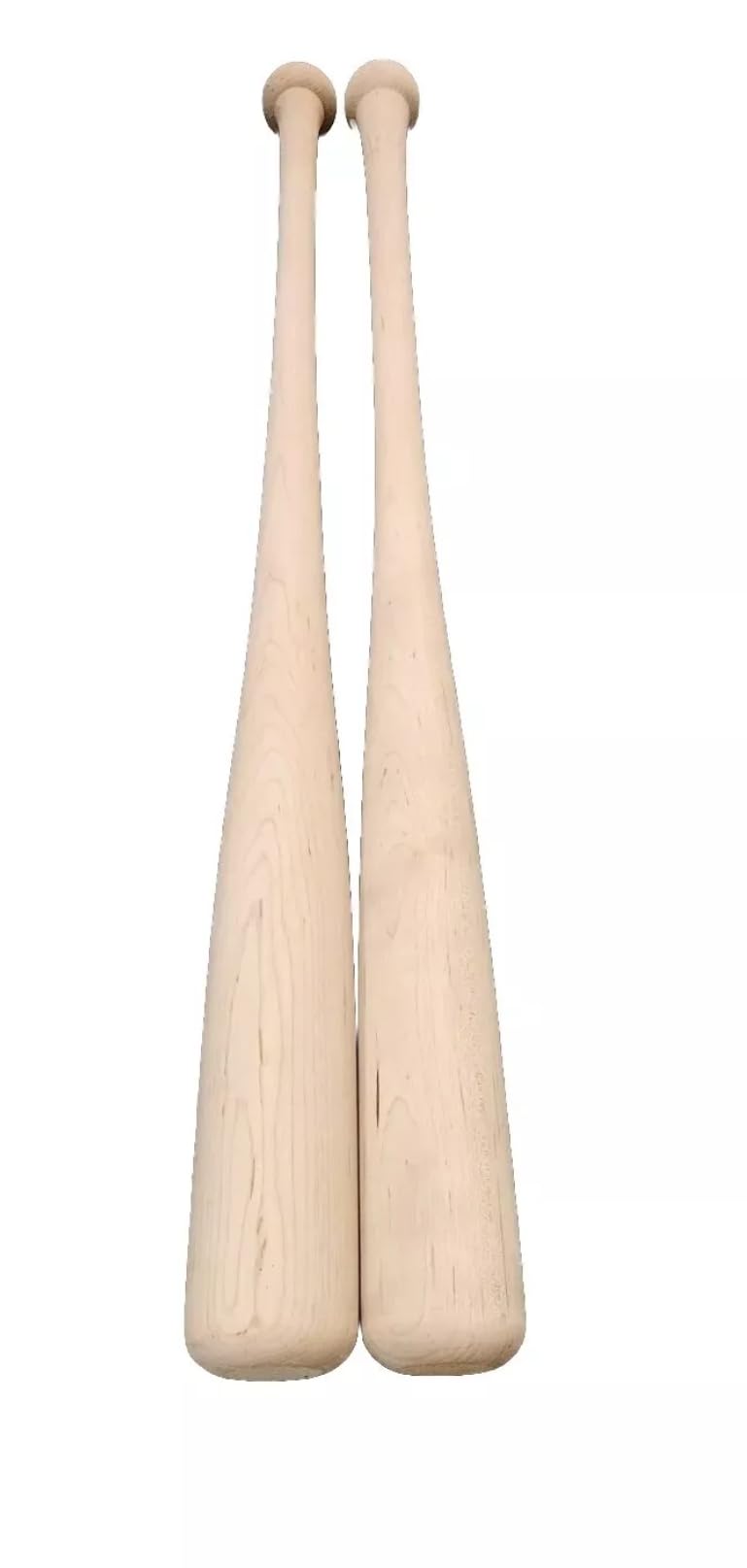 Generic 2 Pack Hand Split Maple Wood Baseball Bat Adult Size Lightweight Unfinished Sanded 34"" Generic