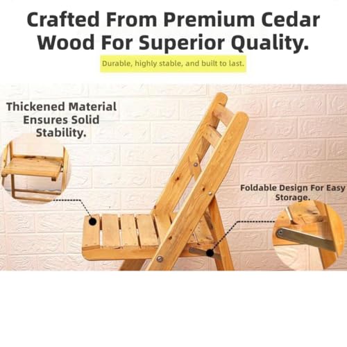 RFQWET Folding Dining Chairs Upholstered Padded Seat, Solid Wood Frame, Portable, Compact Design for Home Office, Kitchen, Living Room, Guest Seating Space Saving Extra Seating Solutions RFQWET
