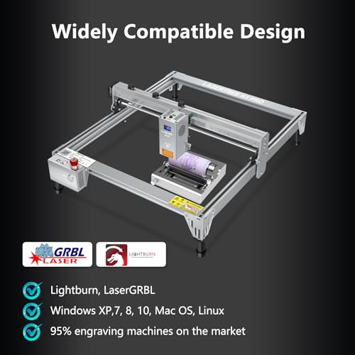 LASER TREE Rotary Roller for Laser Engraver, Y-axis Laser Engraver Attachment 360° Rotation, a Good Partner for Laser Engraving Machine LASER TREE