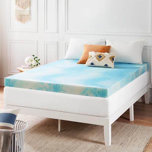 Best Price Mattress 4 Inch Swirl Gel AeroBreeze Cooling Air Flow Memory Foam Mattress Topper, Dorm Essentials, King Best Price Mattress