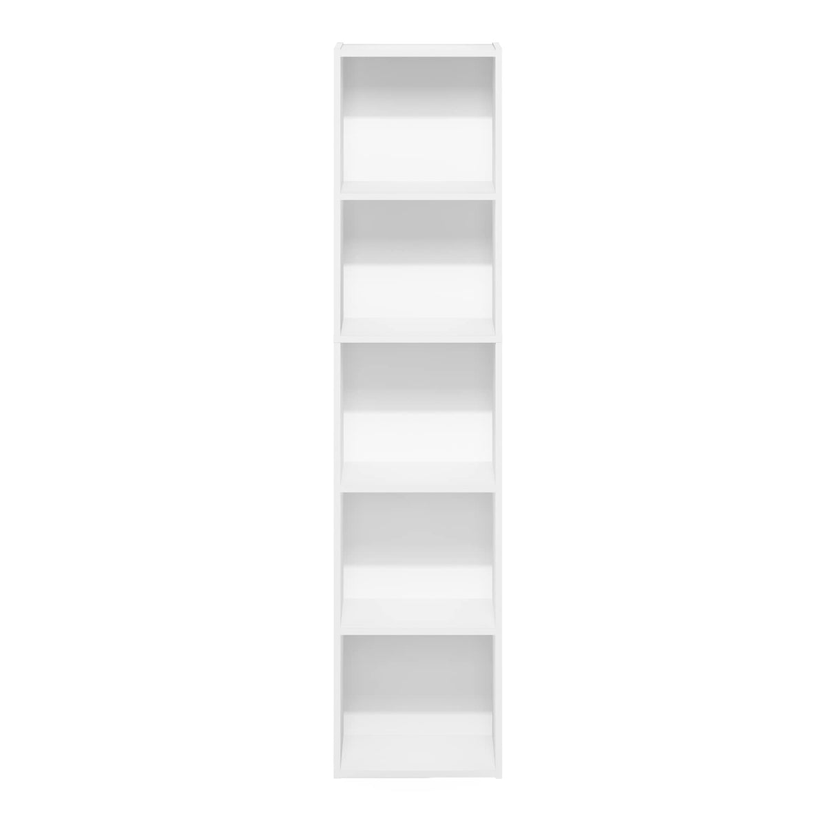 Furinno Luder Bookcase / Book / Storage, 5-Tier Cube, White Furinno