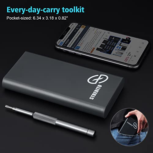 STREBITO Micro Screwdriver Set 50 in 1 Precision Screwdriver Set, Electronics Tool Kit Screwdriver Kit - Computer, iPhone, Macbook, PS4, PS5, Nintendo, Xbox Controller Repair Kit, S2 Multi Bit Driver STREBITO