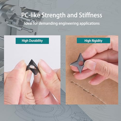 Siraya Tech Blu Lava Black: Ultra-Tough PC-Like 3D Printing Resin | High-Strength, High-Resolution, Functional Printing, Engineering-Grade Printer Resin for LCD/DLP Printers (1kg) Siraya Tech