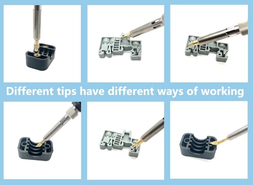 ERHT 3D Printing Smoothing Tool Kit Modify Finishing Soldering Welding Iron Kit Heat Set Insert Brass Nut ERHT