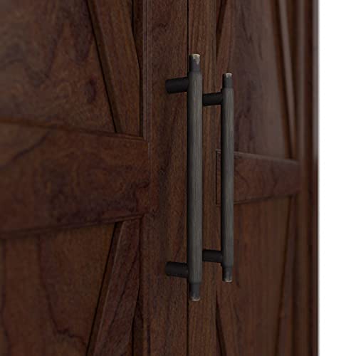 Bush Furniture Key West Tall Storage Cabinet with Doors in Bing Cherry Accent Chest for Home Office, Living Room, Entryway, Kitchen Pantry and More Bush Business Furniture