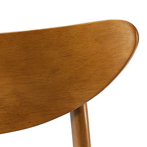 Crosley Furniture Landon 5-Piece Mid Century Round Dining Table Set for 4, Acorn Crosley Furniture