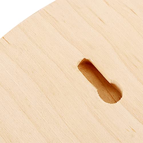 FUNSUEI 3 Pack 12 Inch Round Wooden Plaque, 3/4 Inch Thick Unfinished Wooden Circle Plaque, Natural Wooden Base for Craft Projects, Sign, Painting, Woodcarving FUNSUEI