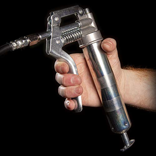 Workforce Mini Grease Gun, for 3 oz. Cartridges, 12 In. Flexible Extension, 4 In. Rigid Extension - L1305 Legacy Manufacturing