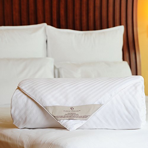 CUDDLE DREAMS Silk Comforter for Spring/Summer/Fall, 100% Long-Strand Silk Filling, Natural & Breathable (Twin Size) CUDDLE DREAMS