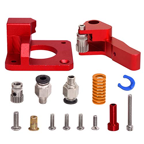 Zeelo 3D Printer Upgrade Extruder Dual Driver Long-Distance Remote Metal Extruder Right Hand Block Kit Spare Parts 1.75mm Filament for CR-10S Pro Anet A8 Anycub Mega Wanhao i3 Zeelo