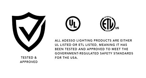 Adesso 1504-15 Quinn Floor Lamp, 60 in, 150 W Incandescent/CFL, Walnut Birch Wood, 1 Wooden Lamp , White Adesso