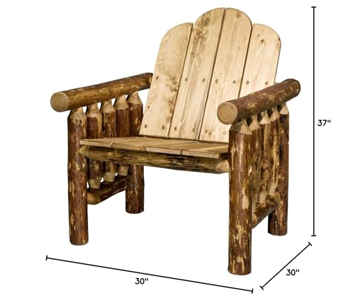 Log Furniture - Deck Chair Montana Woodworks